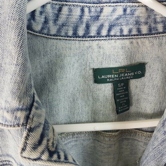 Ralph Lauren Jeans Co. Faded Jean Jacket Size S Womens LRL - Picture 6 of 11